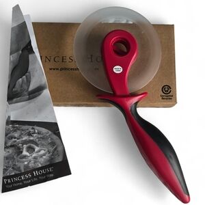 Princess House Specialty Culinario Pizza Wheel Cutter #6628 Red – New in Box